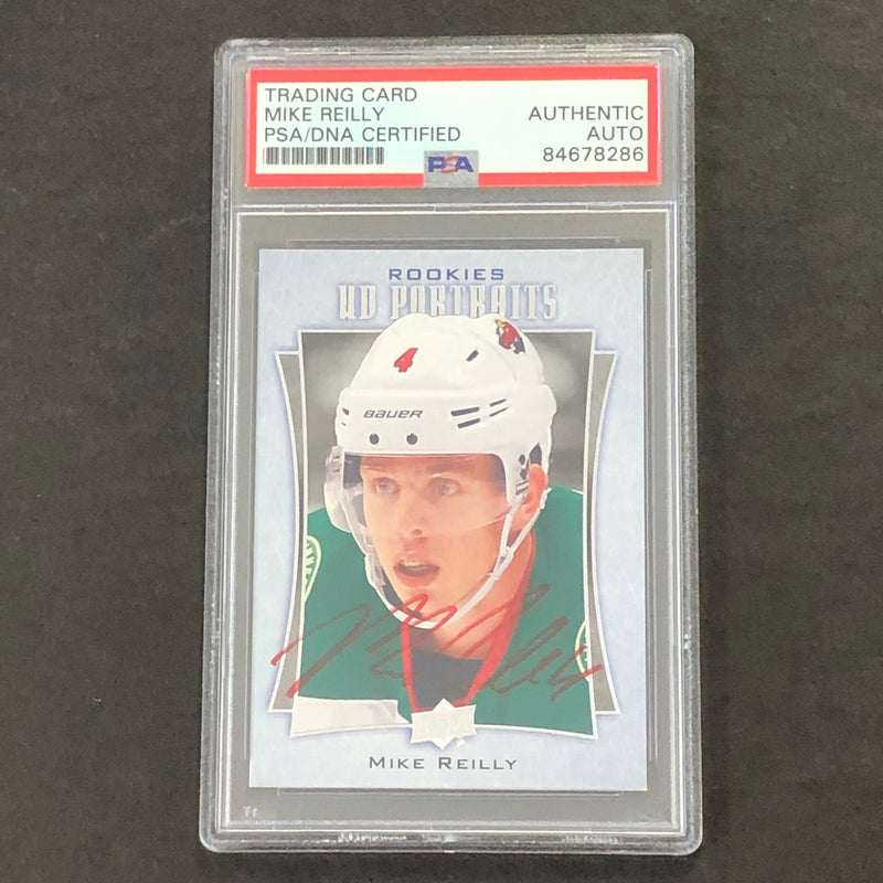 2016-17 Upper Deck Series Two #P-63 Mike Reilly Signed Card PSA slabbed Wild