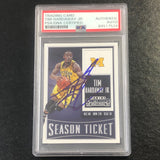 2015-16 Contenders Draft Picks #90 Tim Hardaway Jr. Signed Card AUTO PSA Slabbed Michigan