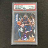 2012-13 Panini Threads #36 Greg Monroe Signed Card AUTO PSA Slabbed Pistons