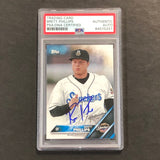 2016 Topps MiLB #78 Brett Phillips Signed Card AUTO PSA Slabbed Shuckers