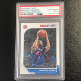 2019-20 NBA Hoops #136 Markieff Morris Signed Card AUTO PSA Slabbed Pistons