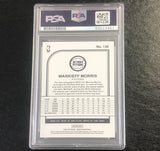 2019-20 NBA Hoops #136 Markieff Morris Signed Card AUTO PSA Slabbed Pistons