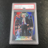 2017-18 Panini Prizm Red White Blue #100 Rick Carlisle Signed Card AUTO PSA Slabbed Mavericks