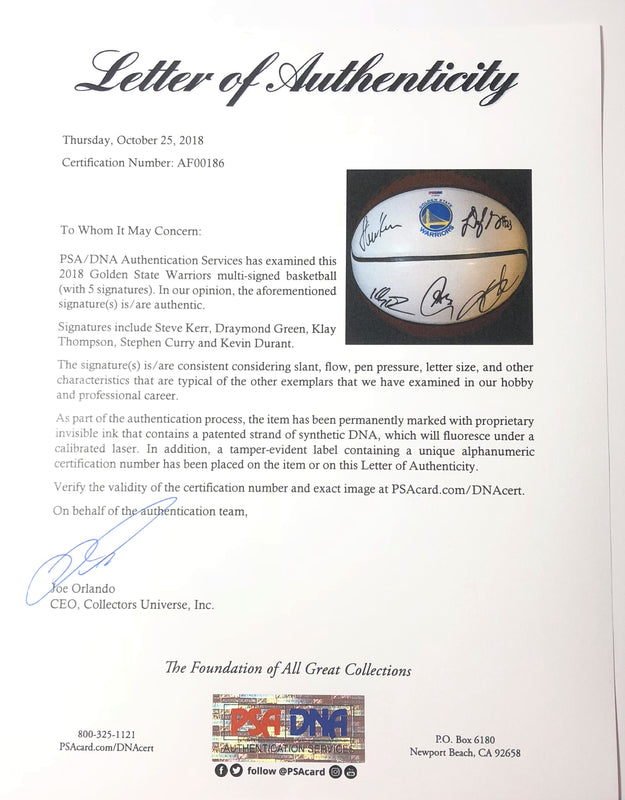PSA/DNA Authentication Submission - $100-LOA