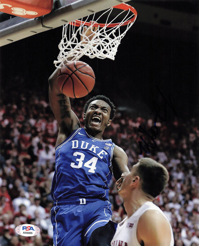Wendell Carter Jr. signed 8x10 photo PSA/DNA Duke University Autographed