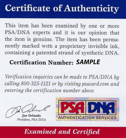 PSA/DNA Authentication Submission - $35 fee