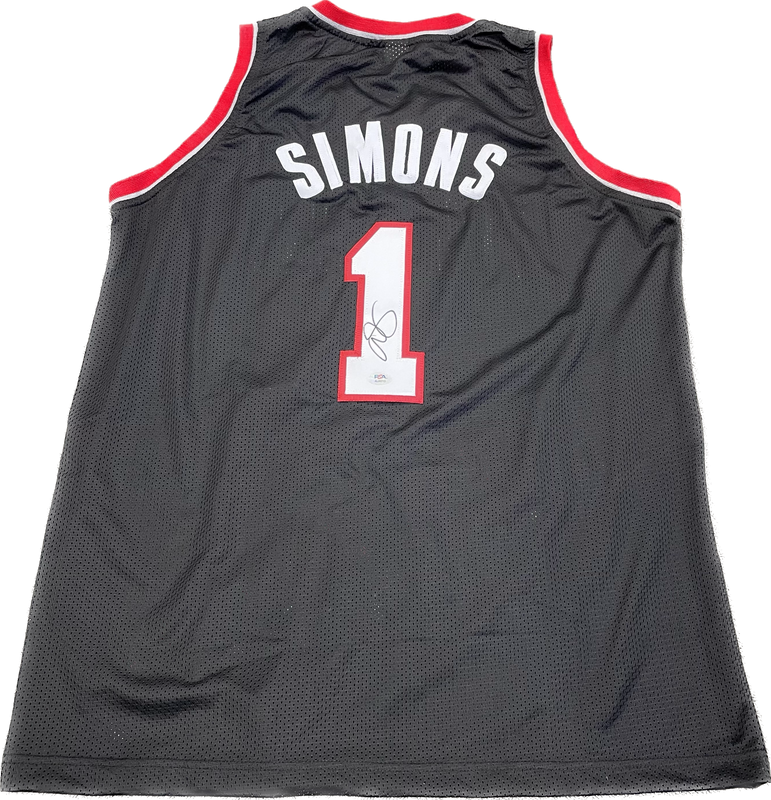 Anfernee Simons signed jersey PSA/DNA Portland Trail Blazers Autographed Black