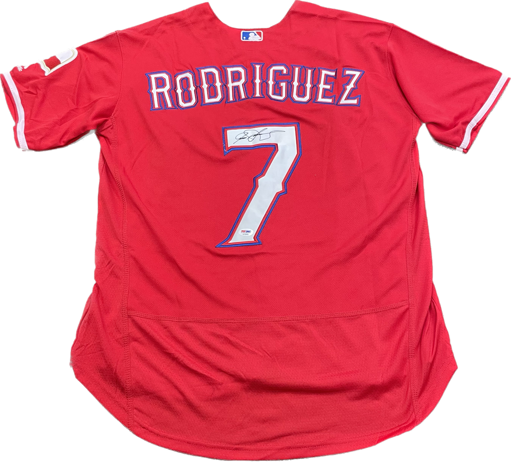Ivan Rodriguez signed jersey PSA/DNA Autographed Texas Rangers