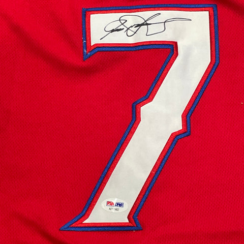 Ivan Rodriguez signed jersey PSA/DNA Autographed Texas Rangers