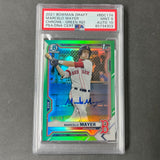 2021 Bowman Chrome Green 1st #BDC-174 Marcelo Mayer Signed Card PSA 9 AUTO 10 RC /99