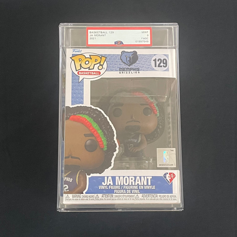 Ja Morant Funko Pop #129 PSA NM-MT 9 FASC Grizzlies