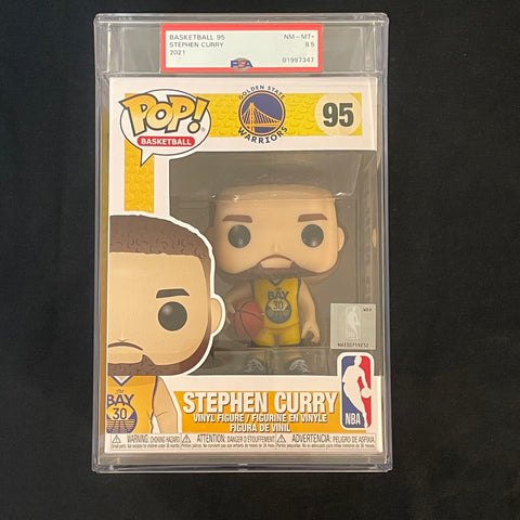 Stephen Curry Encapsulated Funko Pop #43 PSA NM-MT 8.5 Warriors