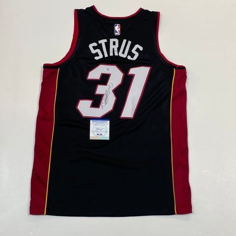 Max Strus signed jersey PSA/DNA Miami Heat Autographed