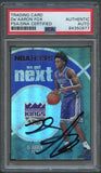 2017-18 NBA Hoops #5 De'Aaron Fox Signed Auto Slabbed PSA RC