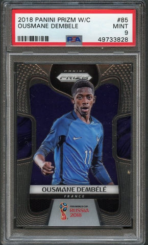 2018 Panini Prizm World Cup #85 Ousmane Dembele PSA 9 Mint