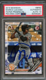 2019 Bowman #BP-82 Marco Luciano Signed Card PSA Slabbed Auto Graded 10 Giants