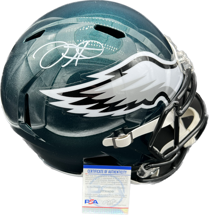 Jalen Hurts Signed Full Size Speed Helmet PSA/DNA Eagles Autographed