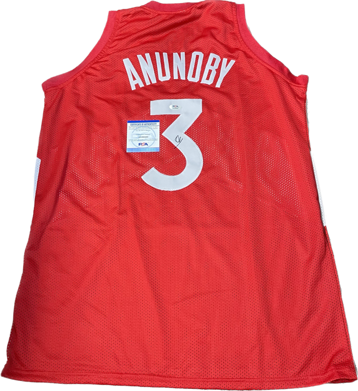 OG Anunoby signed jersey PSA/DNA Toronto Raptors Autographed