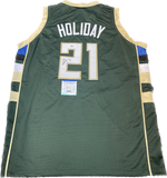 Jrue Holiday signed jersey PSA/DNA Milwaukee Bucks Autographed