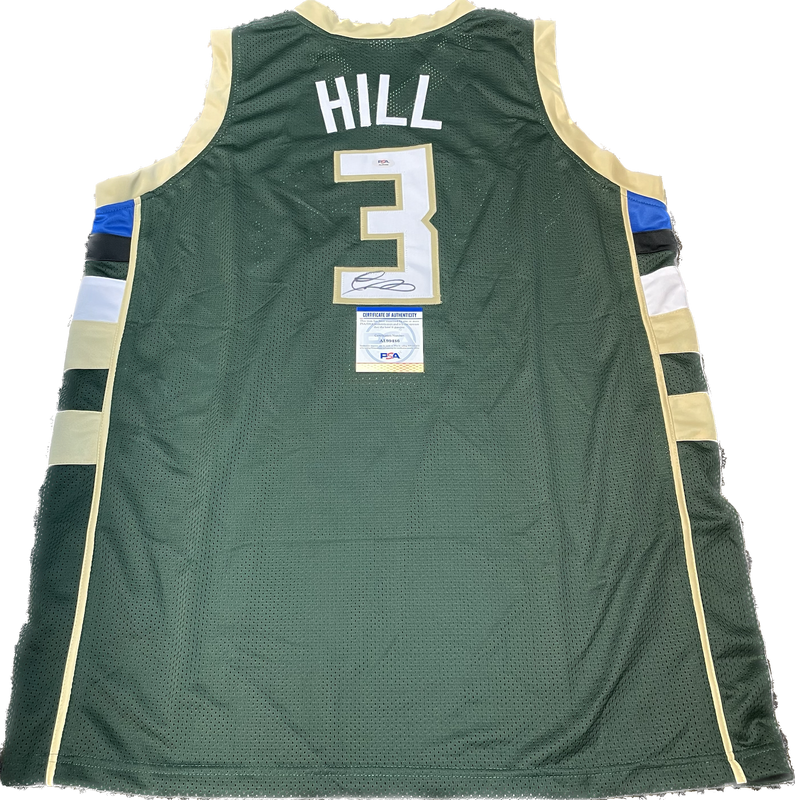 George Hill signed jersey PSA/DNA Milwaukee Bucks Autographed