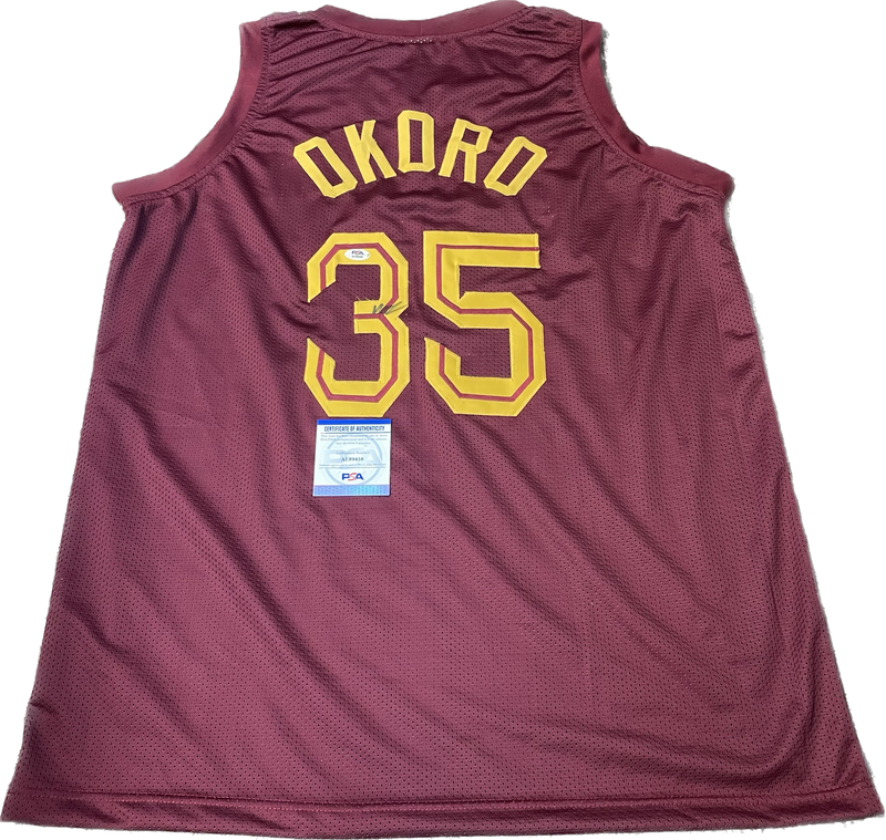 Isaac Okoro signed jersey PSA/DNA Cleveland Cavaliers Autographed