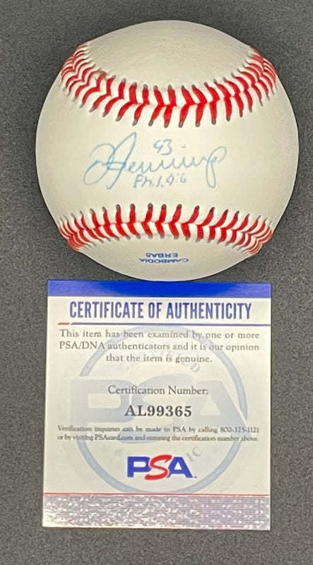 Dan Jennings signed baseball PSA/DNA autographed