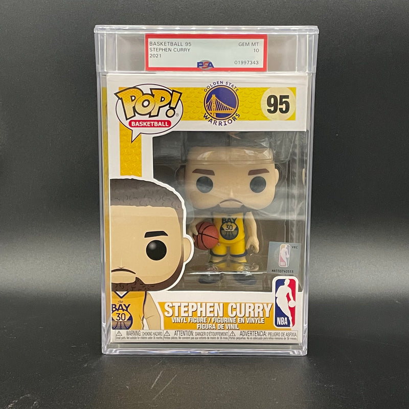 Stephen Curry Encapsulated Funko Pop #95 PSA GEM MT 10 Warriors