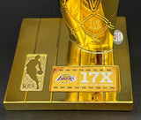 Jerry West signed 12" Replica Trophy PSA/DNA Los Angeles Lakers