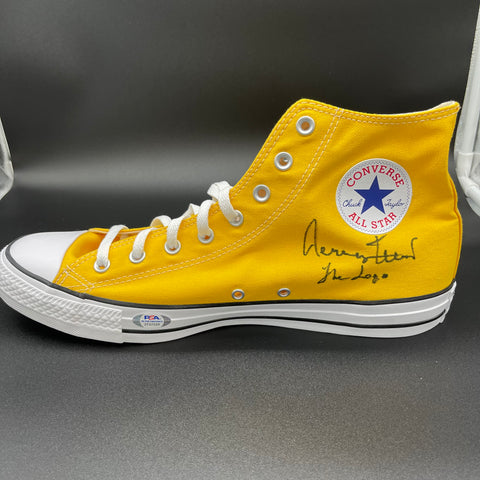 Jerry West signed Converse Chuck Taylor Right Shoe PSA/DNA Los Angeles Lakers