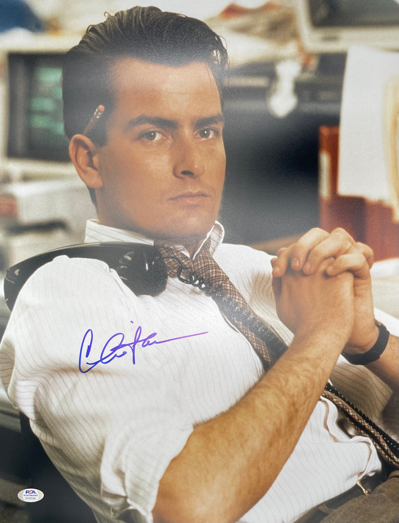 Charlie Sheen signed 16x20 photo PSA/DNA Autographed Wall Street – Golden  State Memorabilia