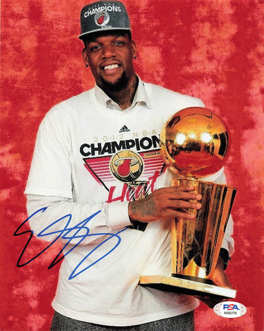 Eddy Curry signed 8x10  photo PSA/DNA Miami Heat Autographed