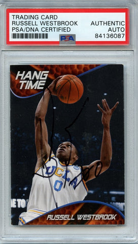 Russell Westbrook Signed 2008 Press Pass AUTO Rookie Card PSA/DNA RC