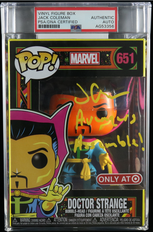 Jack Coleman Signed Doctor Strange Funko Pop PSA/DNA Encapsulated Autographed