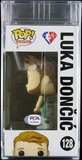 Luka Doncic Signed Funko Pop! PSA Encapsulated Auto Mavericks