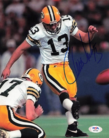 Chris Jacke Signed 8x10 photo PSA/DNA Green Bay Packers Autographed