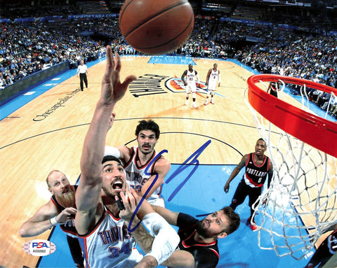 Enes Kanter signed 8x10 photo PSA/DNA Oklahoma City Thunder Autographed