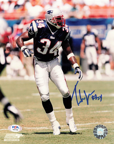 Tebucky Jones signed 8x10 photo PSA/DNA New England Patriots Autographed