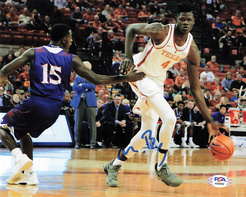 Mo Bamba signed 8x10 photo PSA/DNA Texas Longhorns Autographed