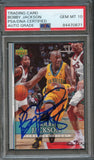 2007-08 Upper Deck First Edition Basketball #21 Bobby Jackson Signed Card AUTO 10 PSA/DNA Slabbed Hornets