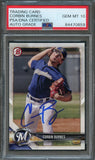 2018 Bowman #BP132 Corbin Burnes Signed Card PSA Slabbed Auto 10 Brewers