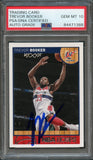 2013-14 NBA Hoops #156 Trevor Booker Signed AUTO 10 PSA Slabbed Wizards