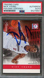 2012 Panini NBA Hoops #146 Nick Young Signed Card AUTO PSA Slabbed