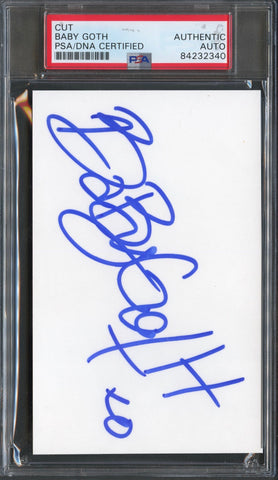 Baby Goth Signed Cut PSA/DNA Slabbed Autographed