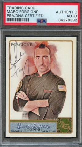 2011 Topps Allen & Ginter #11 Marc Forgione Signed Card PSA Slabbed Auto Restauranteur