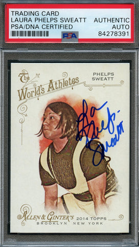 2014 Topps Allen & Ginter #6 Laura Phelps Sweatt Signed Card PSA Slabbed Auto