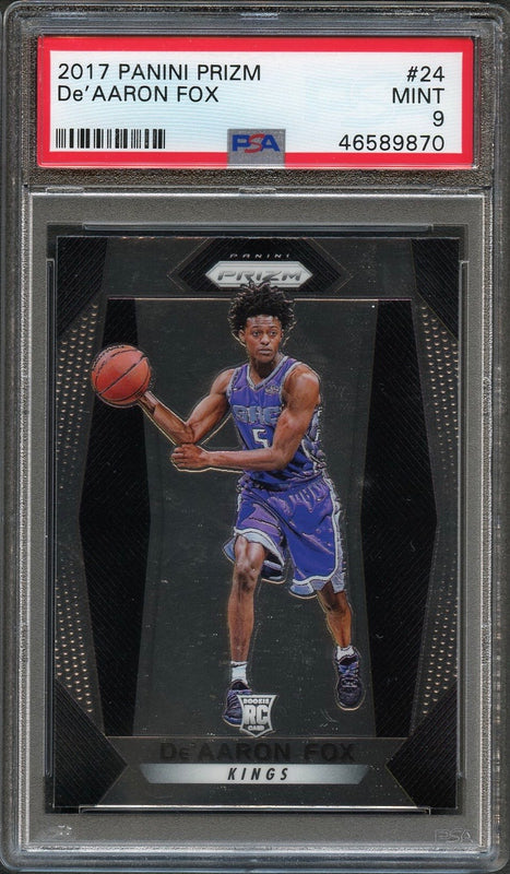 2017 Panini Prizm #24 DeAaron Fox PSA 9 Mint RC