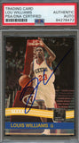 2009 Panini NBA Hoops #28 Lou Williams Signed Card AUTO PSA Slabbed 76ers