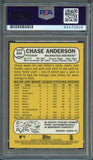 2017 Topps Heritage High Number #644 Chase Anderson Signed Card PSA Slabbed Auto 10 Brewers