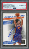 2010-11 Donruss Production Line #92 Danilo Gallinari Signed Card AUTO 10 PSA Slabbed Knicks