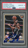 2016-17 Panini Complete #247 Thaddeus Young Signed Card AUTO 10 PSA Slabbed Pacers